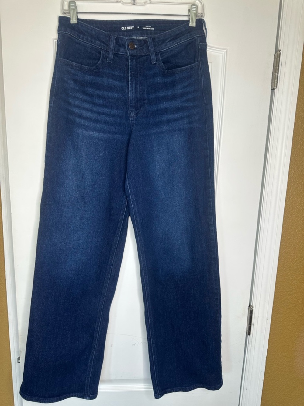 Old Navy Navy Blue High-Rise Wow Wide Leg Jeans